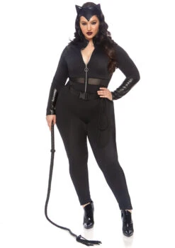 Catwoman Inspired Sultry Supervillain Plus Size Costume | DC | Womens Costumes