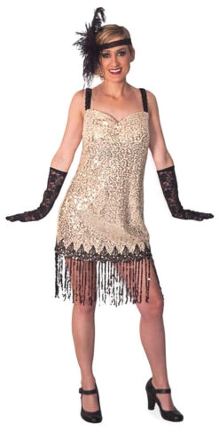 20s Beige Flapper Costume | 1920s | Womens Costumes