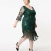 20s Margaux Emerald Green Plus Size Flapper Dress | 1920s | Womens Costumes