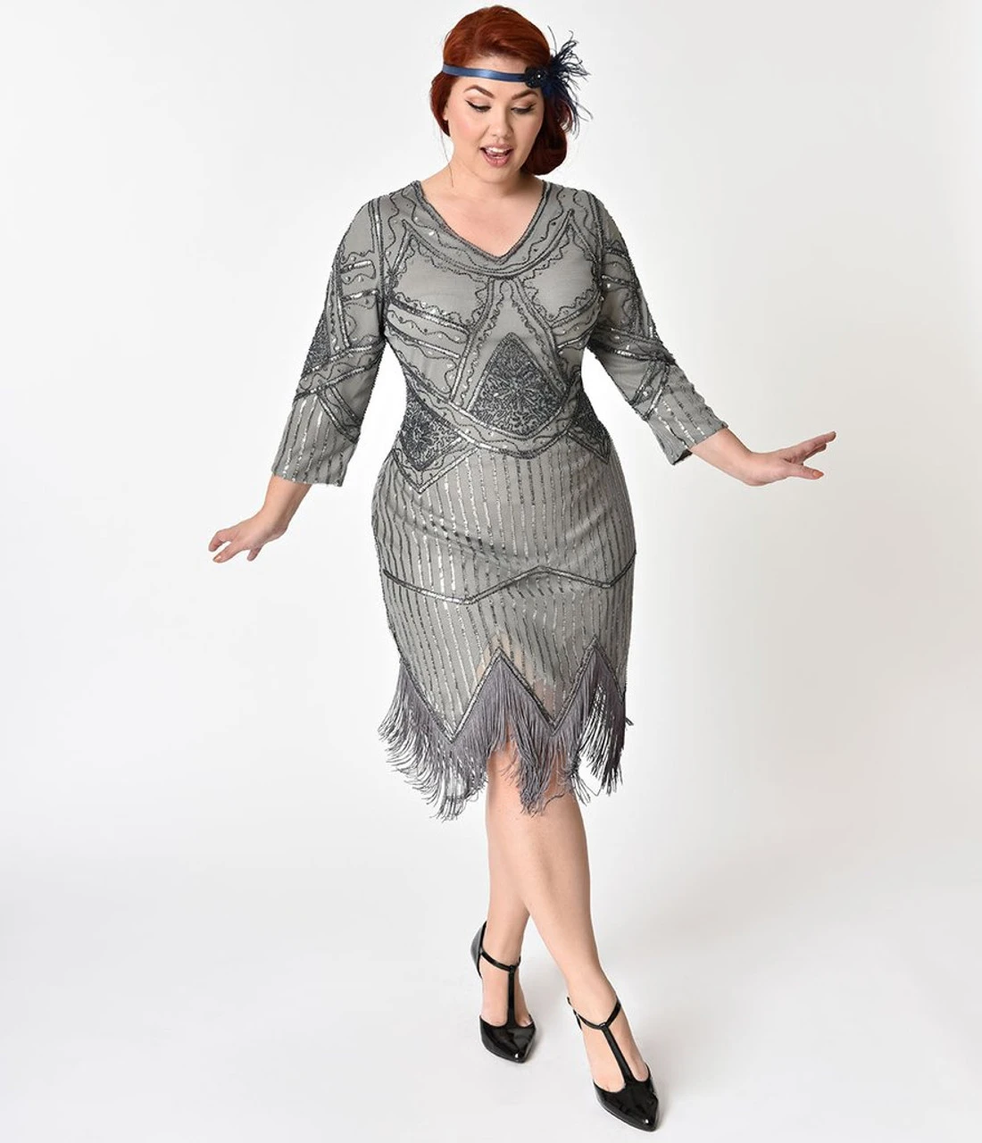 20s Noemie Silver Plus Size Flapper Dress | 1920s | Womens Costumes 1 20s Noemie Silver Plus Size Flapper Dress | 1920s | Womens Costumes