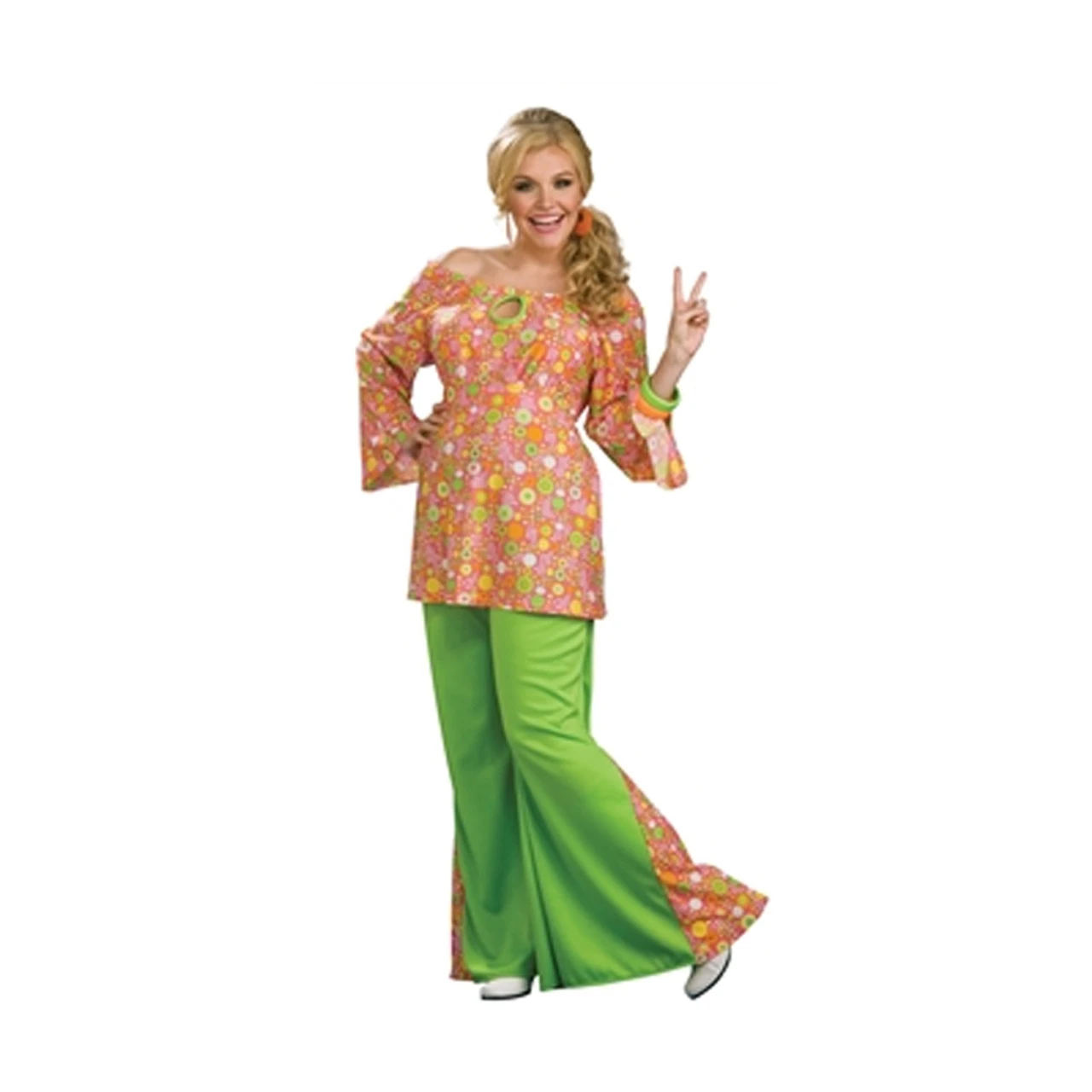 60s Girl Floral Plus Size Costume | 1960s | Womens Costumes 1 60s Girl Floral Plus Size Costume | 1960s | Womens Costumes