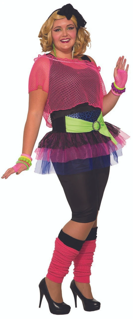 80s Girl Plus Size Costume | 1980s | Womens Costumes 1 80s Girl Plus Size Costume | 1980s | Womens Costumes