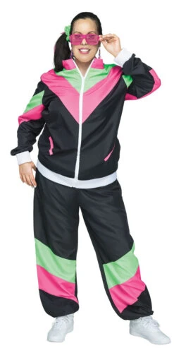 80s Tracksuit Plus Size Costume | 1980s | Womens Costumes