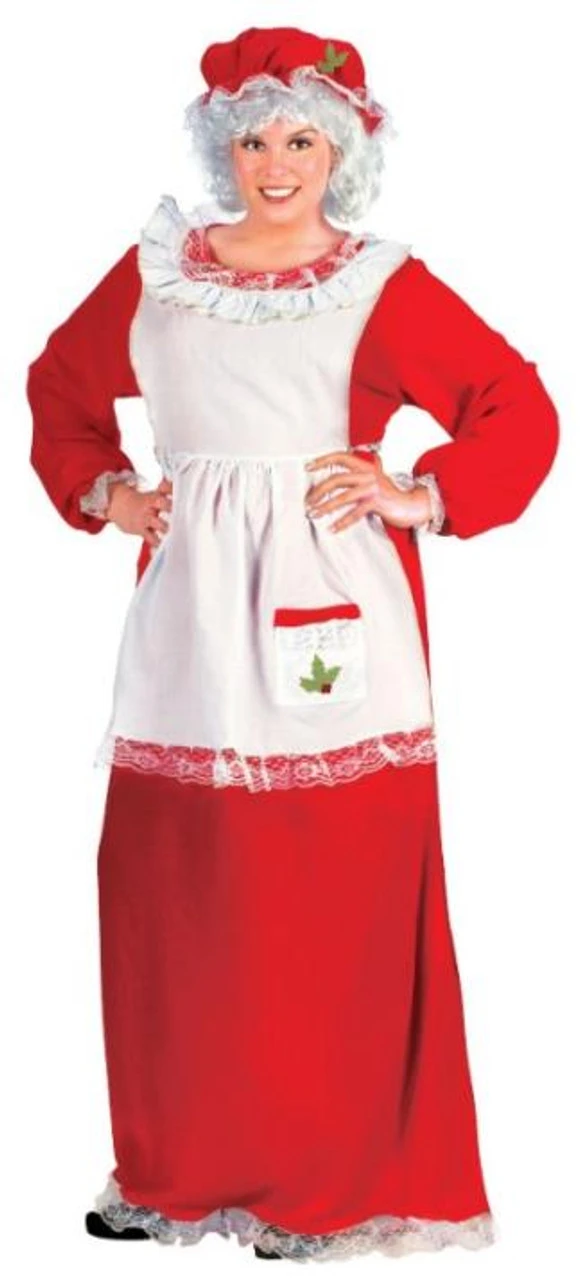 Mrs Claus Plus Size Costume | Christmas | Womens Costumes 1 Mrs Claus Plus Size Costume | Christmas | Womens Costumes