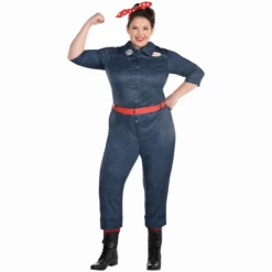 Rosie The Riveter Plus Size Costume | 1940s | Womens Costumes
