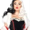 Two Tone Long Wavy Cruella De Vil Villain Wig | 101 Dalmatians | Character Wigs | Wigs