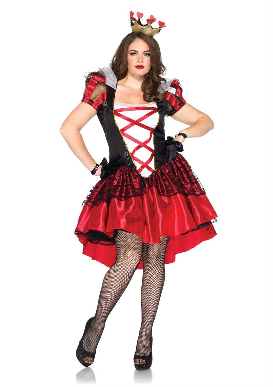 Royal Red Queen Plus Size Costume | Alice In Wonderland | Womens Costumes 1 Royal Red Queen Plus Size Costume | Alice In Wonderland | Womens Costumes