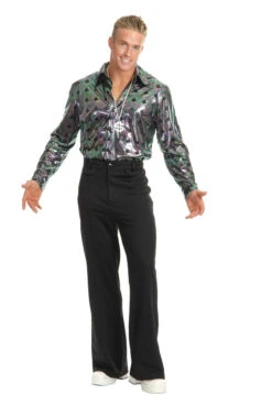 70s Black Bell Bottom Disco Pants | 1970s | Costume Pieces