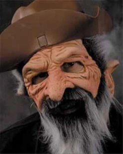 Prospector Pops Old Man Latex Mask With Hat | Zagone Studios | Accessories
