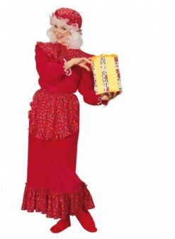 Mrs Claus Traditional Ruffled Costume | Christmas | Womens Costumes