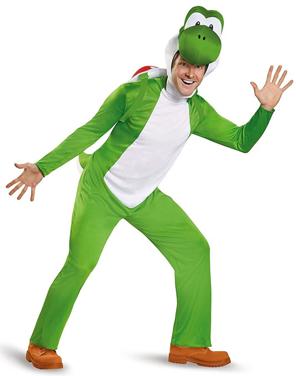 Yoshi Super Mario Deluxe Costume | Super Mario Bros | Mens Costumes 1 Yoshi Super Mario Deluxe Costume | Super Mario Bros | Mens Costumes