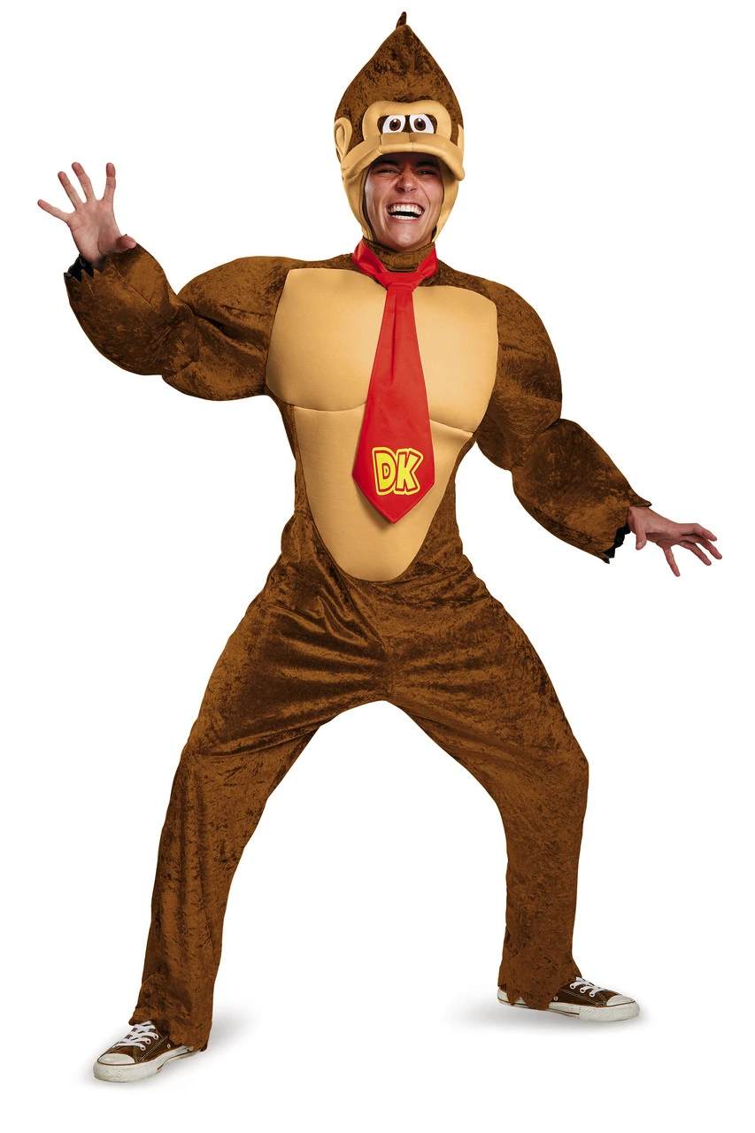 Donkey Kong Deluxe Costume | Donkey Kong Country | Mens Costumes 1 Donkey Kong Deluxe Costume | Donkey Kong Country | Mens Costumes
