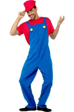 Mario Inspired Red Plumber Costume | Super Mario Bros | Mens Costumes