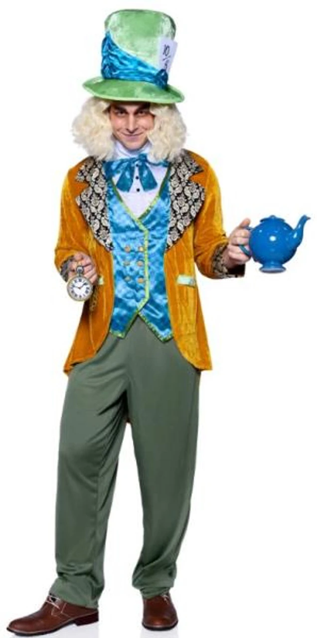 Classic Mad Hatter Costume | Alice In Wonderland | Mens Costumes 1 Classic Mad Hatter Costume | Alice In Wonderland | Mens Costumes
