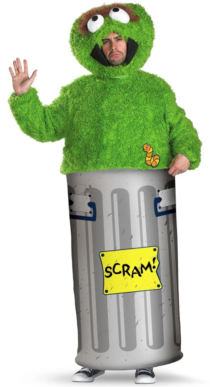 Oscar The Grouch Sesame Street Costume | Sesame Street | Mens Costumes 1 Oscar The Grouch Sesame Street Costume | Sesame Street | Mens Costumes