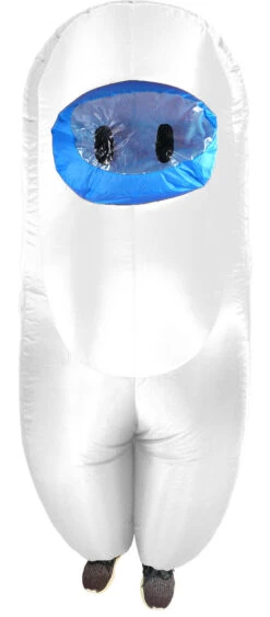 Among Us SUS Crew White Inflatable Costume | Among Us | Mens Costumes