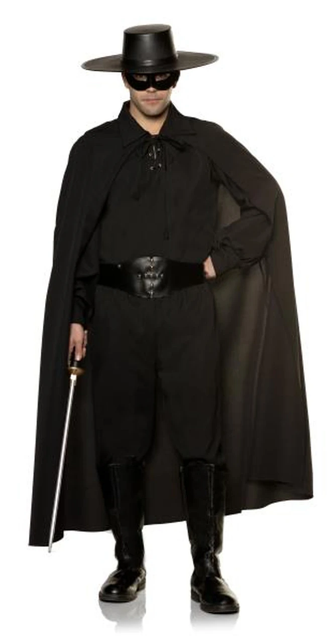 Zorro Inspired Masked Spanish Bandit Plus Size Costume | Zorro | Mens Costumes 1 Zorro Inspired Masked Spanish Bandit Plus Size Costume | Zorro | Mens Costumes