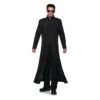 Matrix Inspired Off The Grid Neo Trench Coat Plus Size Costume | The Matrix | Mens Costumes