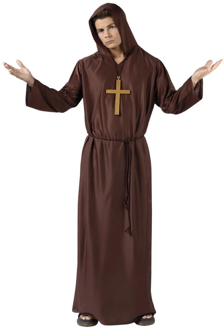 Classic Monk Robe Costume | Medieval | Religious | Mens Costumes 1 Classic Monk Robe Costume | Medieval | Religious | Mens Costumes