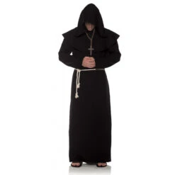 Black Monastic Monk Costume | Medieval | Mens Costumes