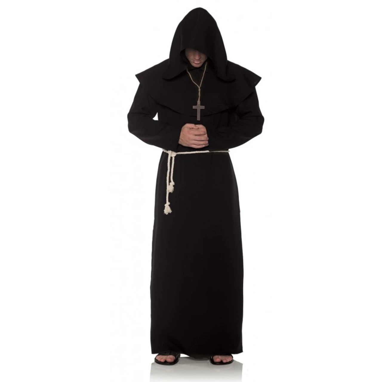 Black Monastic Monk Costume | Medieval | Mens Costumes 1 Black Monastic Monk Costume | Medieval | Mens Costumes