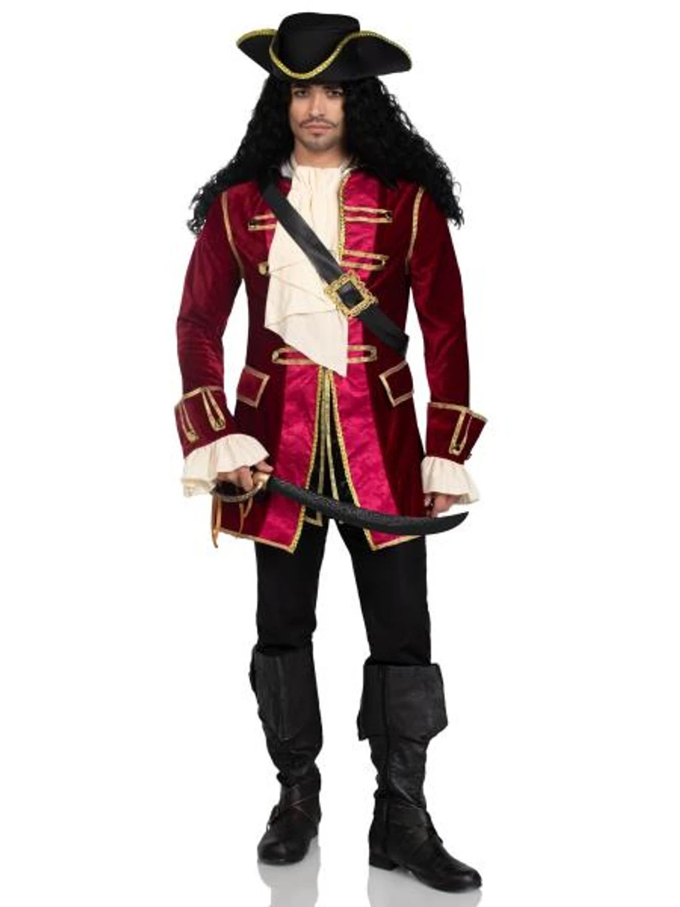 Pirate Captain Peter Pan Captain Hook Costume | Pirates | Mens Costumes 1 Pirate Captain Peter Pan Captain Hook Costume | Pirates | Mens Costumes