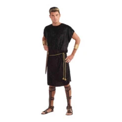 Roman And Greek Black Tunic | Old World | Mens Costumes