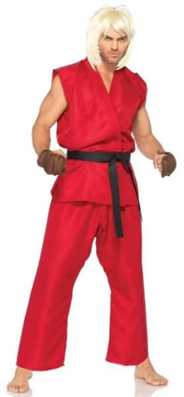 Ken Street Fighter Costume | Street Fighter | Mens Costumes 1 Ken Street Fighter Costume | Street Fighter | Mens Costumes