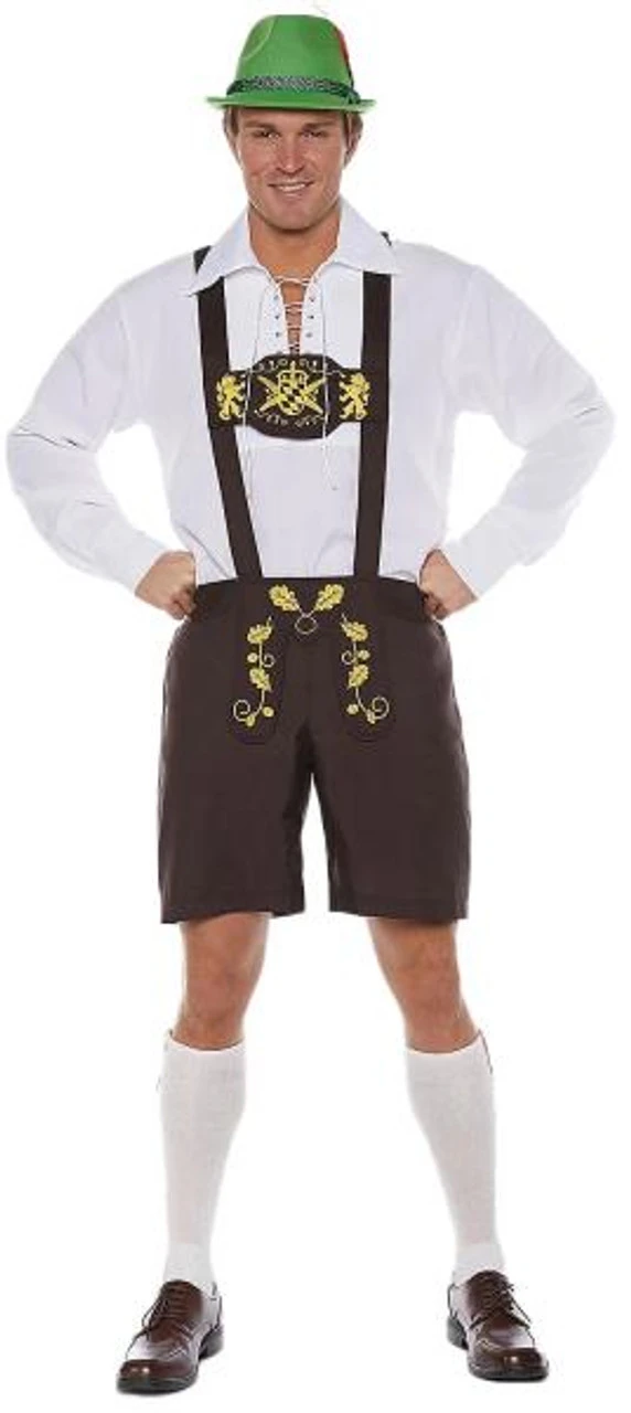 Traditional German Lederhosen Costume | Oktoberfest | Mens Costumes 1 Traditional German Lederhosen Costume | Oktoberfest | Mens Costumes