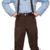 Dark Brown German Lederhosen Plus Size Costume | Oktoberfest | Mens Costumes