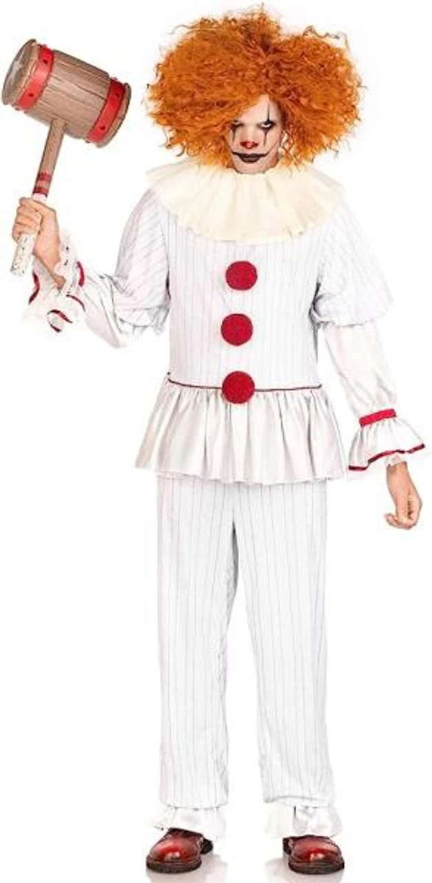 IT Pennywise Inspired Killer Clown Costume | IT | Mens Costumes 1 IT Pennywise Inspired Killer Clown Costume | IT | Mens Costumes