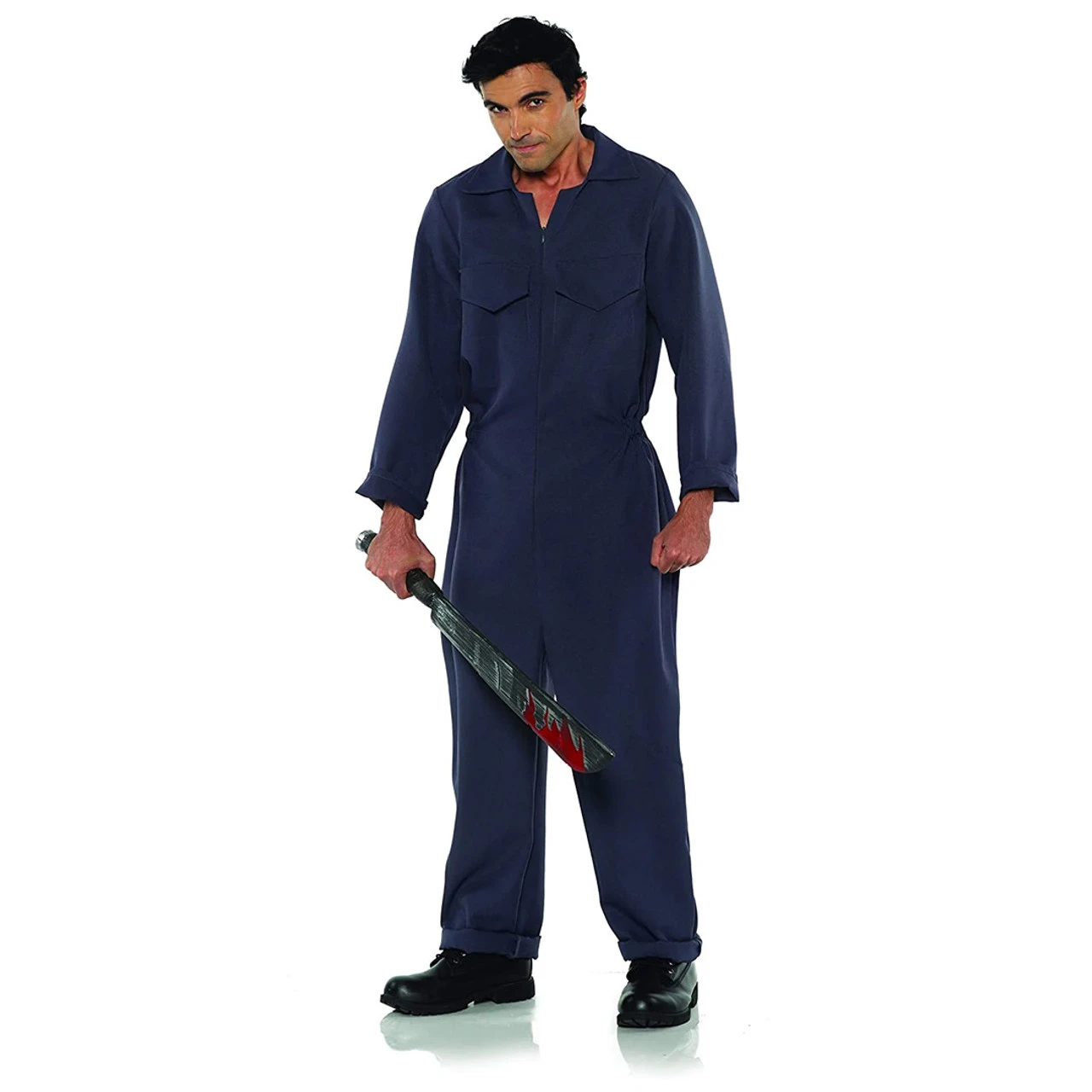 Grey Boiler Suit Plus Size Costume | Horror | Mens Costumes 1 Grey Boiler Suit Plus Size Costume | Horror | Mens Costumes