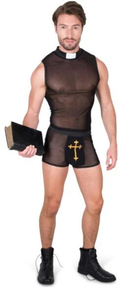 Cardinal Sin Sexy Priest Costume | Mens Costumes