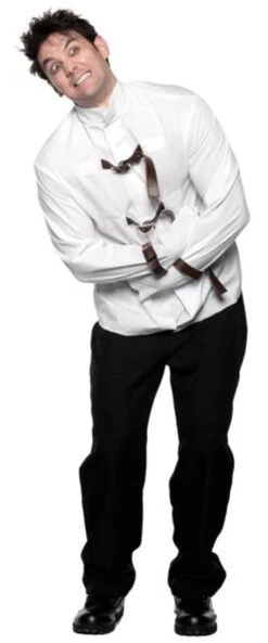 Asylum Straight Jacket Plus Size Costume | Novelty | Mens Costumes