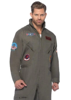 Top Gun Flight Suit Plus Size Costume | Top Gun | Mens Costumes