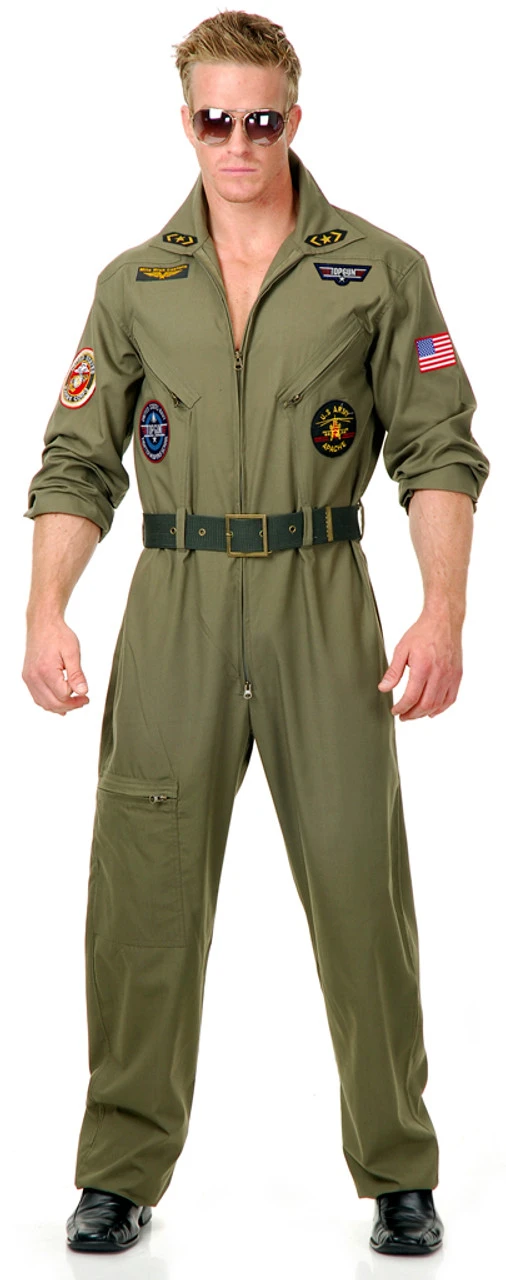 Wing Man Flight Suit | Top Gun | Mens Costumes 1 Wing Man Flight Suit | Top Gun | Mens Costumes