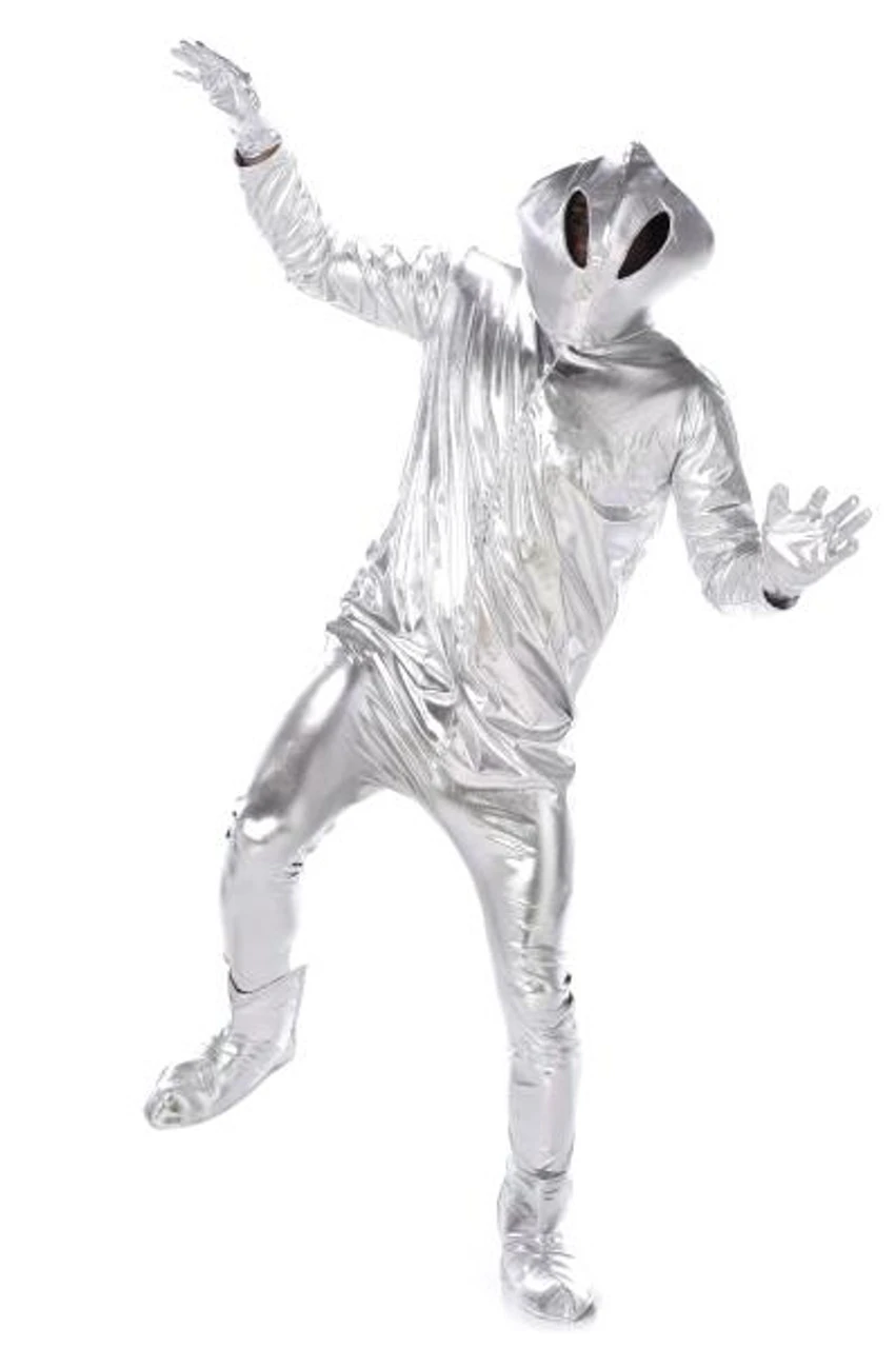 Chrome Outer Space Alien Costume | Science Fiction | Aliens | Mens Costumes 1 Chrome Outer Space Alien Costume | Science Fiction | Aliens | Mens Costumes