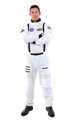 NASA White Astronaut Space Jumpsuit | Astronaut | Mens Costumes