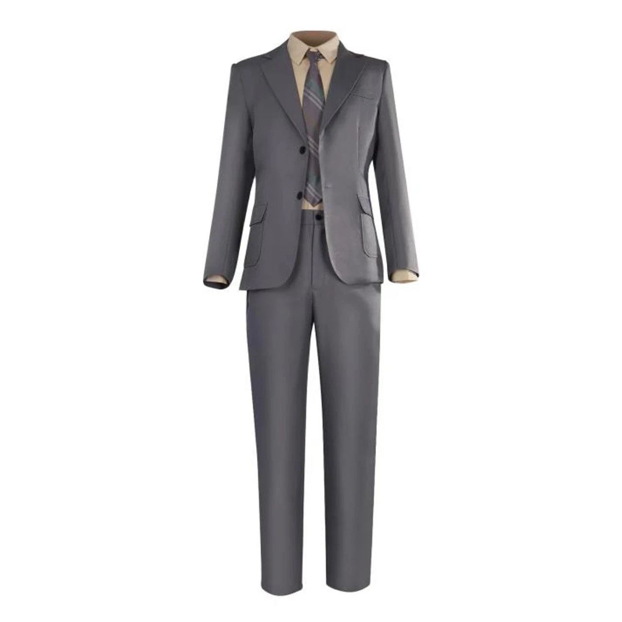 The Joker 2 Movie Inspired Sad Clown Grey Suit | DC | Mens Costumes 1 The Joker 2 Movie Inspired Sad Clown Grey Suit | DC | Mens Costumes