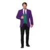 The Joker Inspired Purple Jacket And Green Vest Plus Size Costume | DC | Mens Costumes