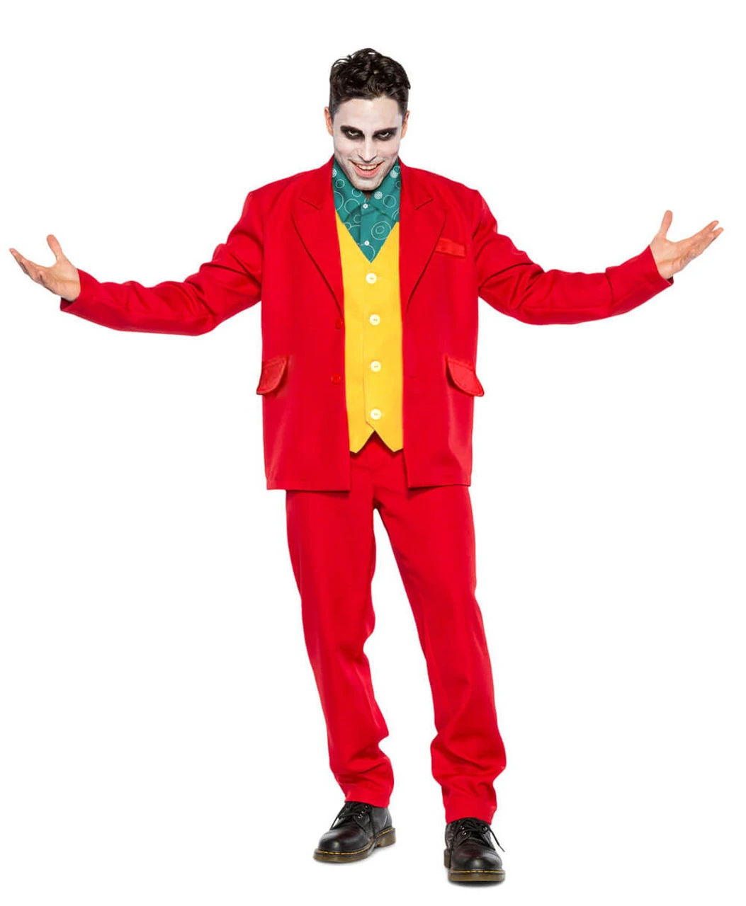 The Joker Inspired Villain Leisure Suit | DC | Mens Costumes 1 The Joker Inspired Villain Leisure Suit | DC | Mens Costumes