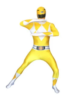 Power Rangers Yellow Ranger Morphsuit | Power Rangers | Mens Costumes