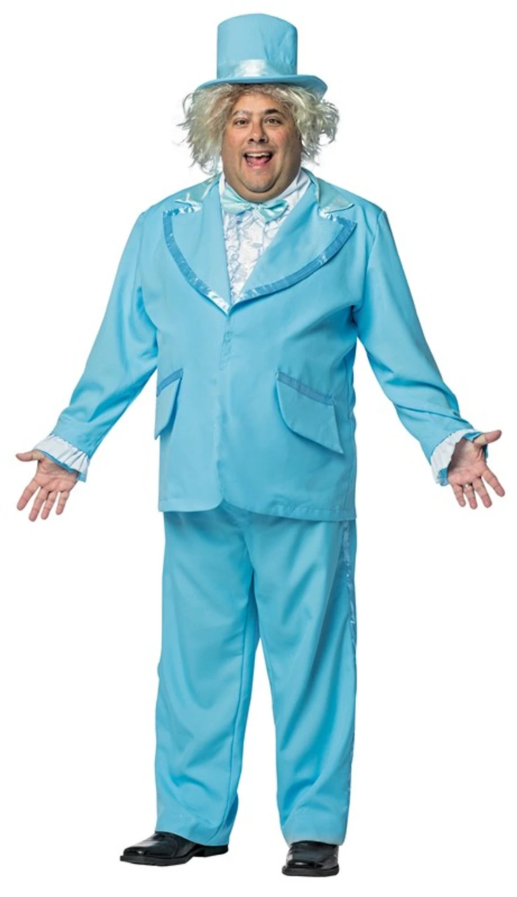 Blue Goofball Tuxedo Plus Size Costume | Dumb And Dumber | Mens Costumes 1 Blue Goofball Tuxedo Plus Size Costume | Dumb And Dumber | Mens Costumes