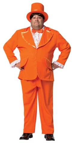 Orange Goofball Tuxedo Plus Size Costume | Dumb And Dumber | Mens Costumes