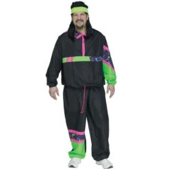 80s Rockin Track Suit Plus Size Costume | 1980s | Mens Costumes
