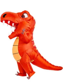 Orange Inflatable Dinosaur Tyrannosaurus Costume | Animals | Mens Costumes