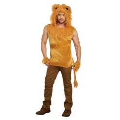 King Of The Jungle Lion Costume | Animals | Mens Costumes