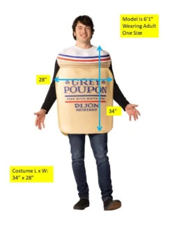 Grey Poupon Dijon Mustard Costume | Fun & Humor | Food | Adult Costumes 7 Grey Poupon Dijon Mustard Costume | Fun & Humor | Food | Adult Costumes -The Costume Shop 291R01420 20four 73183.1747423232