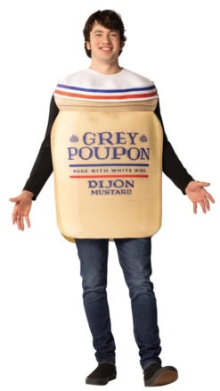 Grey Poupon Dijon Mustard Costume | Fun & Humor | Food | Adult Costumes