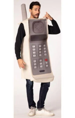 80s Retro Brick Cell Phone Costume | 1980s | Mens Costumes